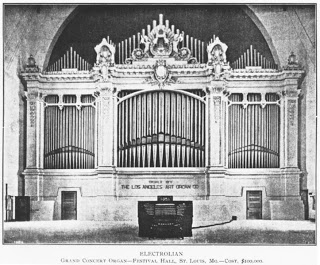 The Wanamaker Organ at the 1904 World's Fair.  Photo from Wikipedia.